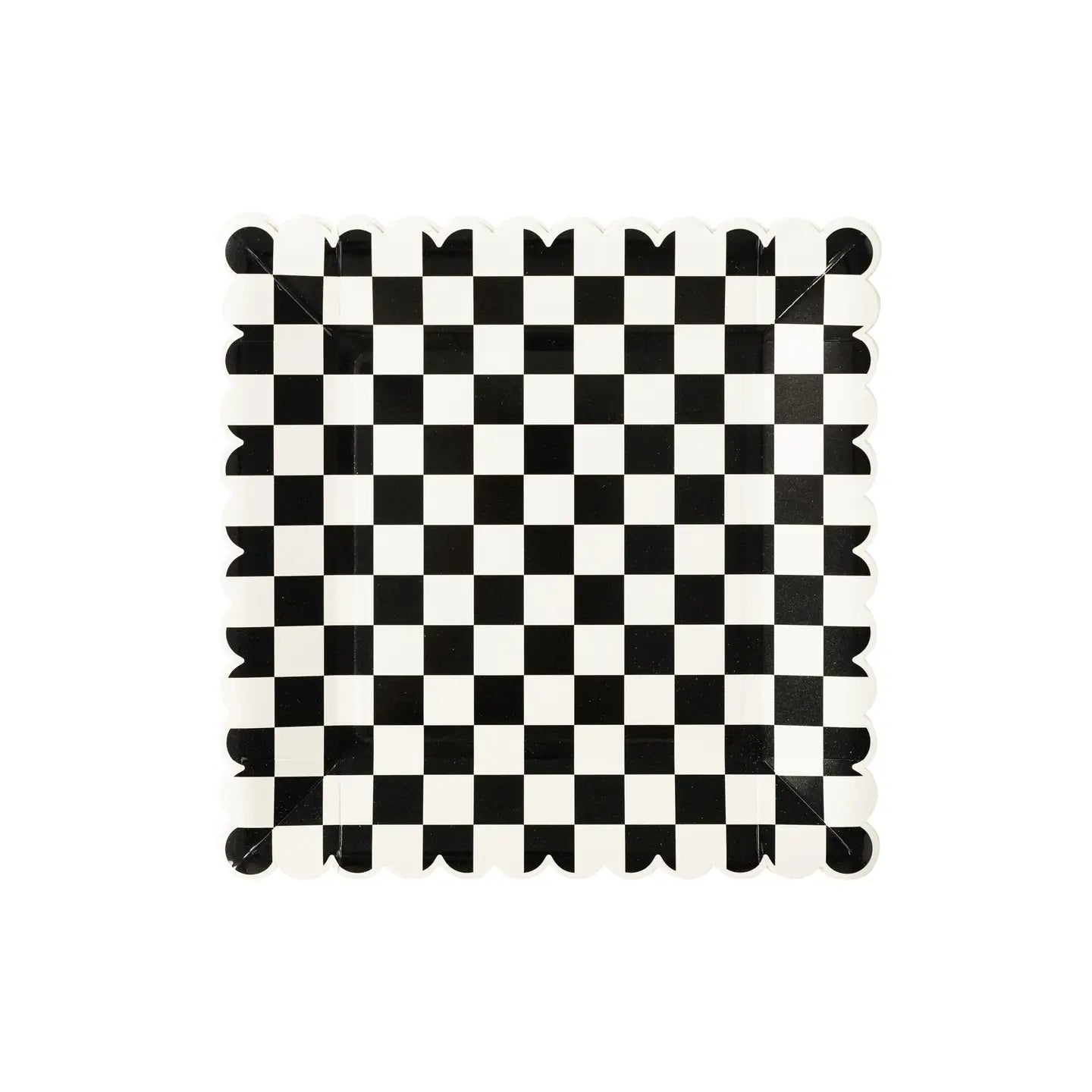 Party More Checkered Disposable Paper Plate
