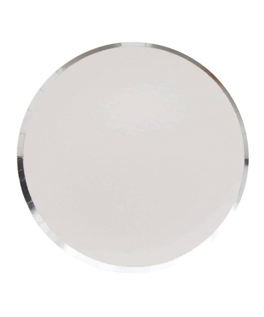 Large Low Rim Plates: Silver