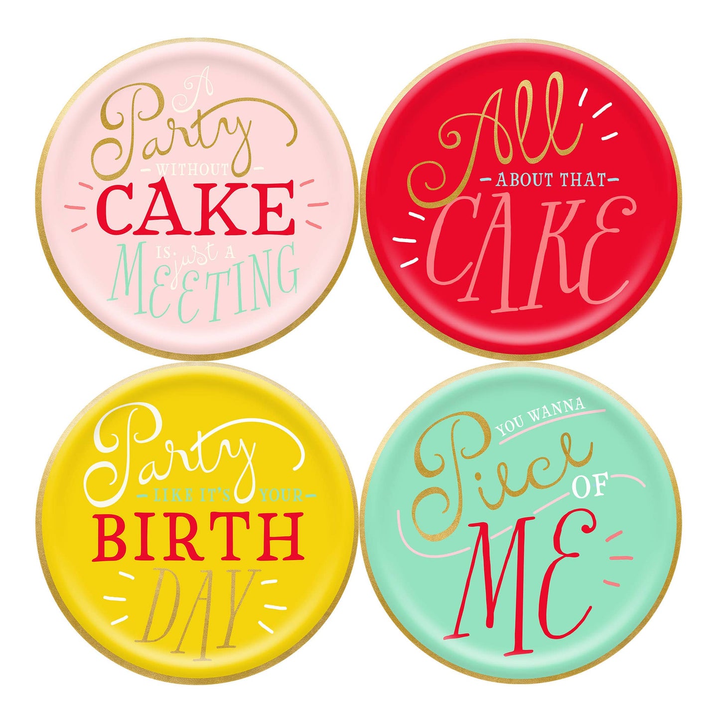 Hip Hip Hooray Birthday Plates