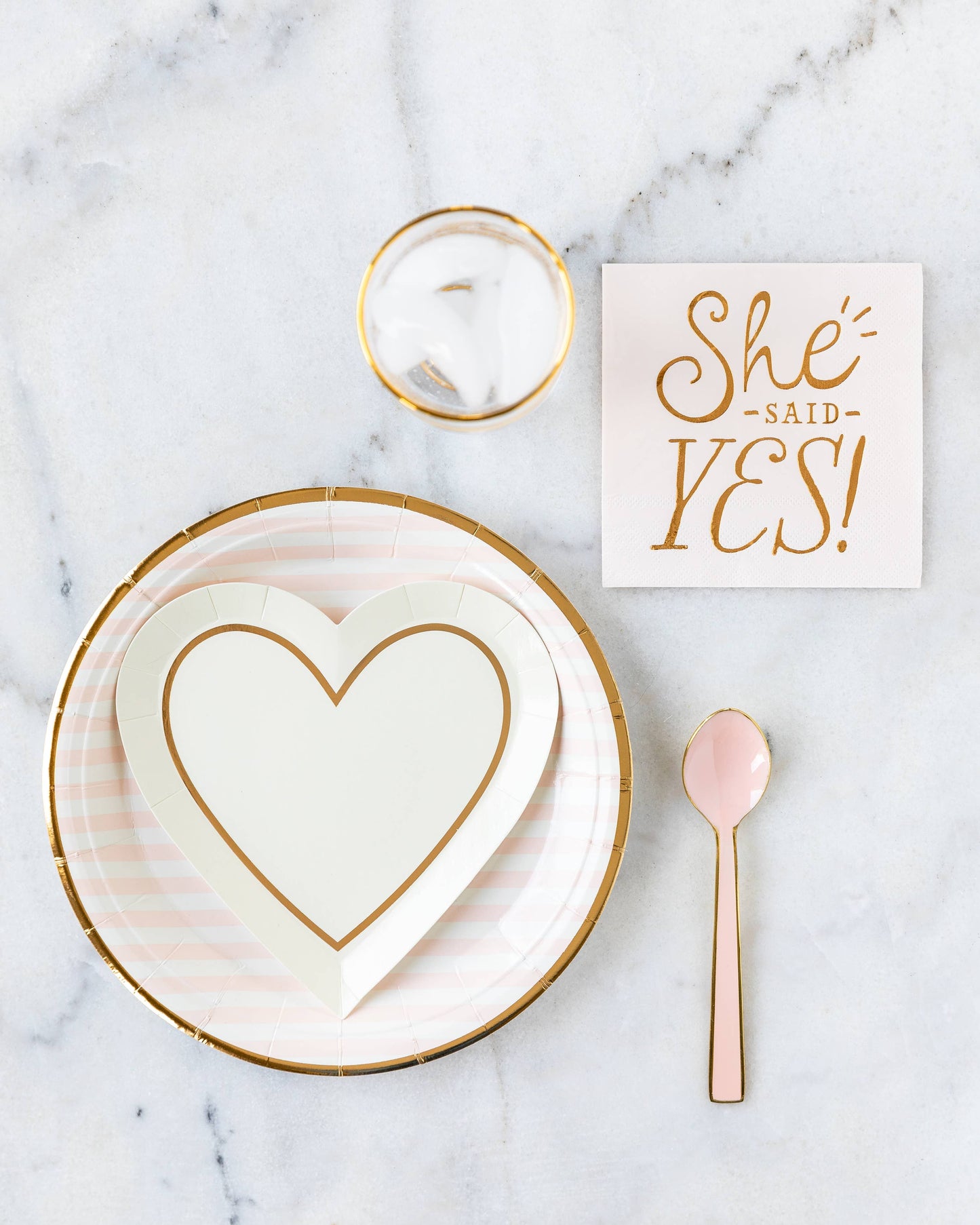Bride to Be Striped 9" Plates