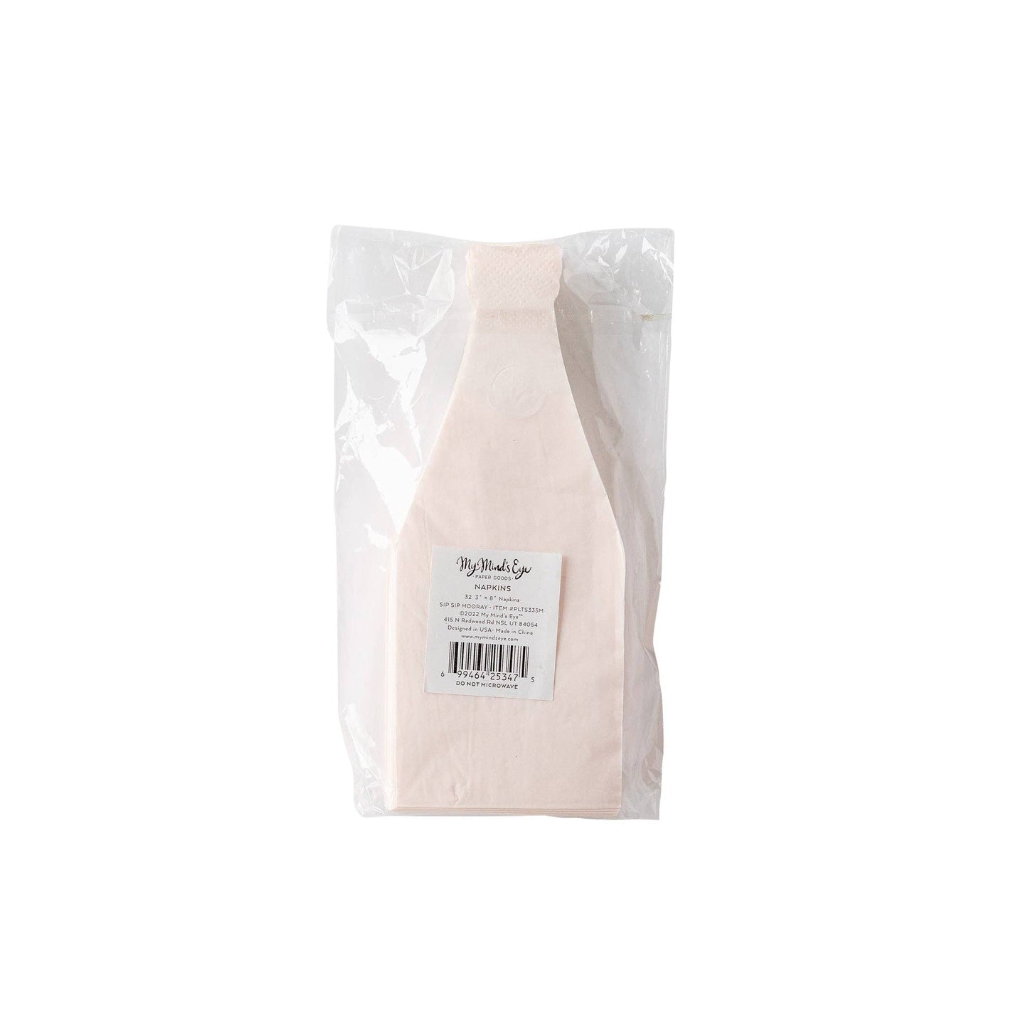 Sip Sip Shaped Paper Napkin
