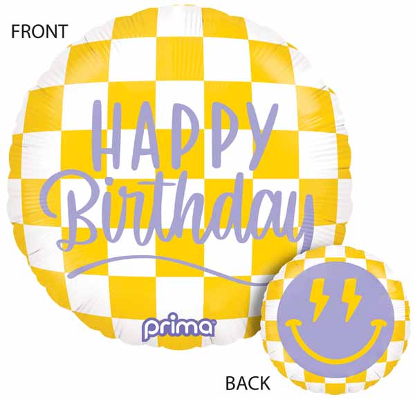 Happy Birthday Smiley (18")