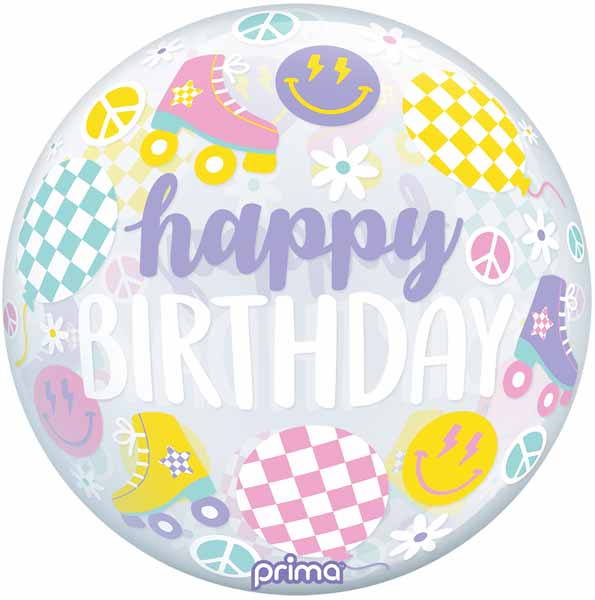 Happy Birthday Retro Sphere (20")