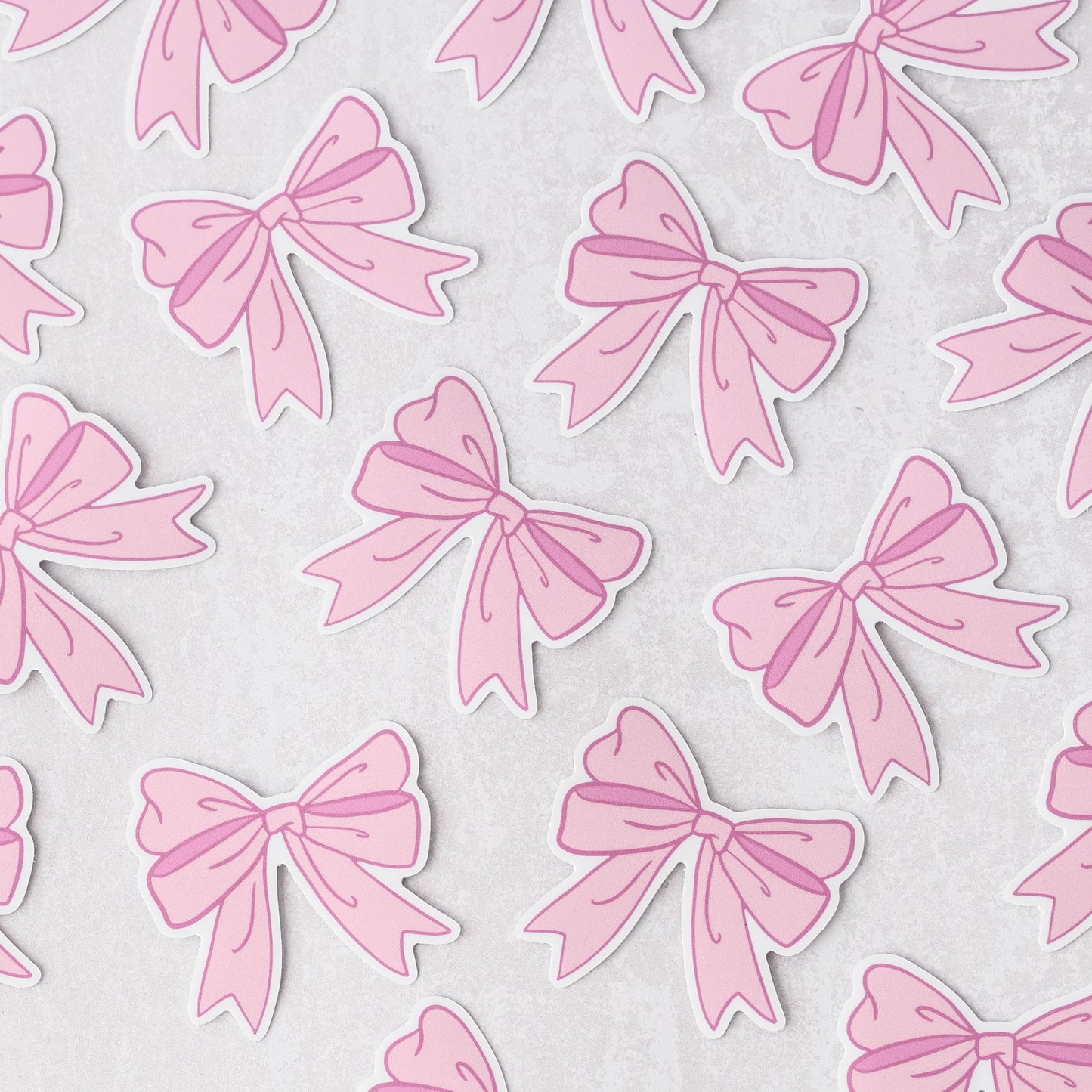 Pink Coquette Double Bow - Sticker