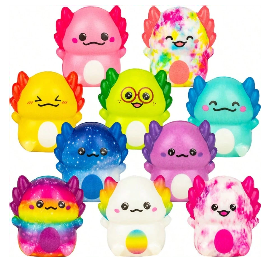 Squish - Axolotl (Colourful)