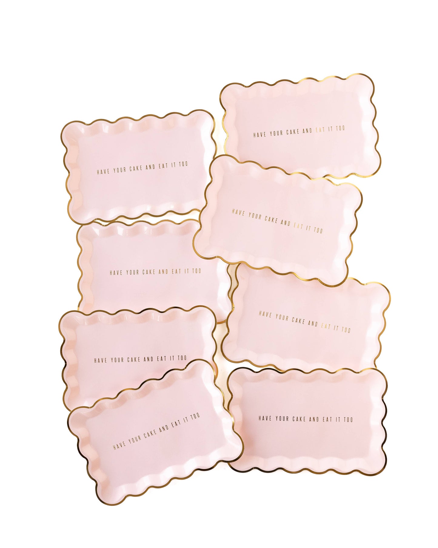 Scalloped Cake Rectangle Paper Plate