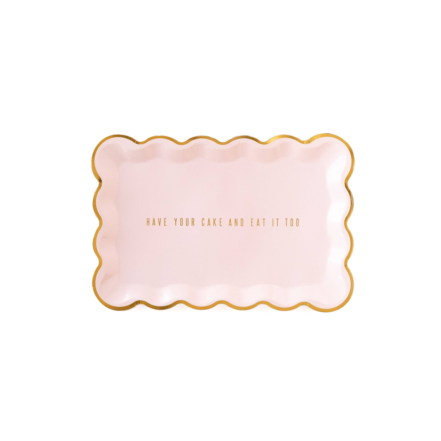 Scalloped Cake Rectangle Paper Plate