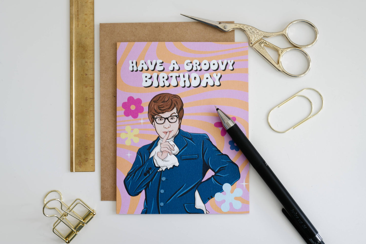 Groovy Birthday- Birthday Card