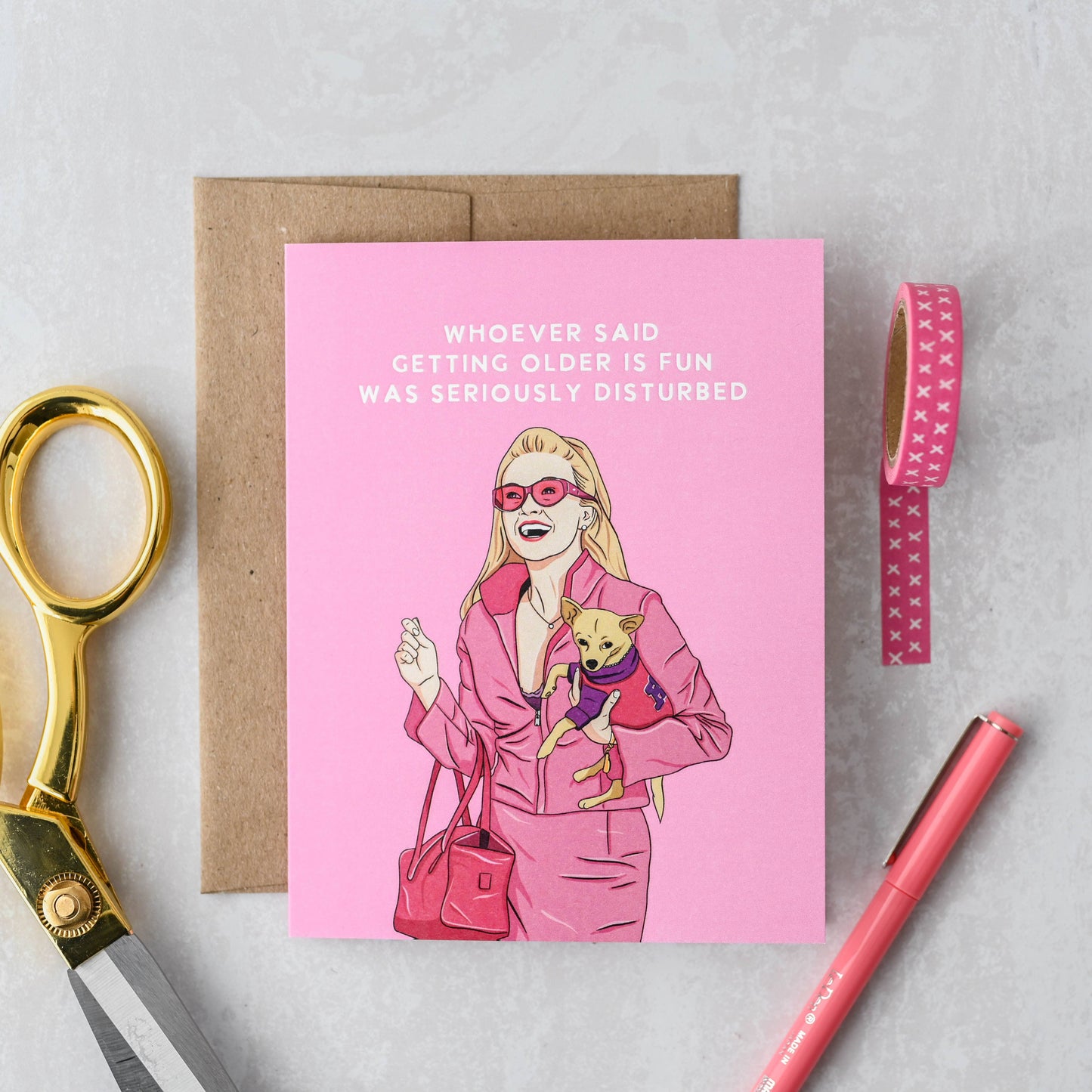 Elle Getting Older Is Fun - Birthday Card