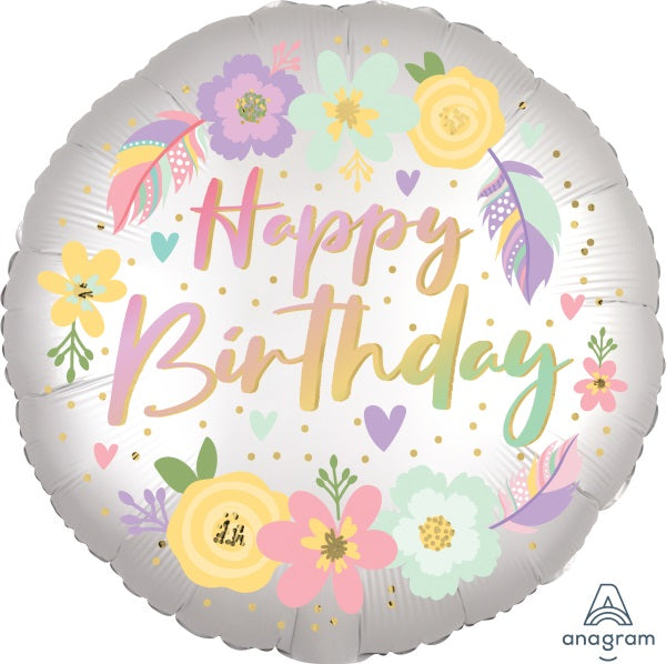 Boho Happy Balloon (18")
