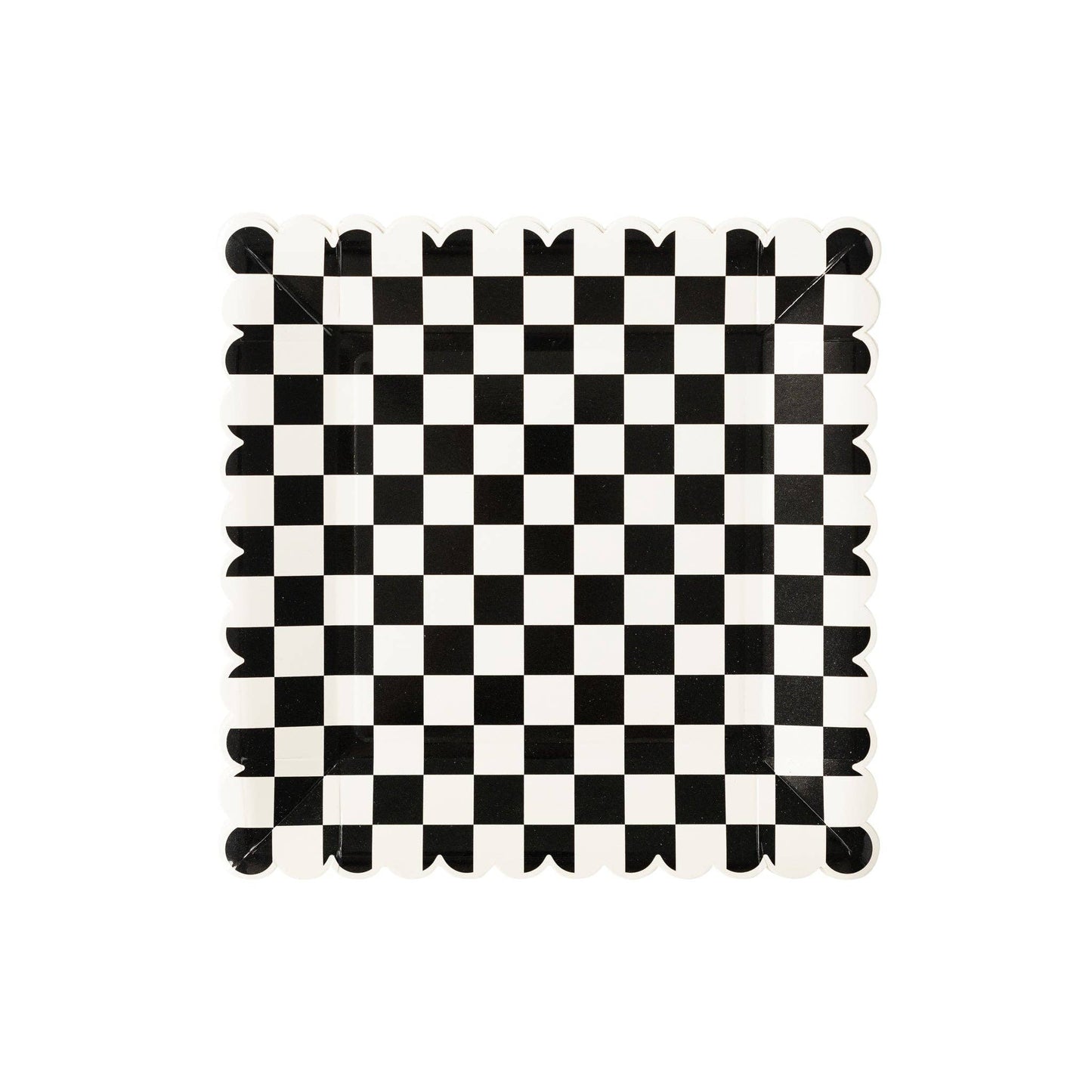 Party More Checkered Disposable Paper Plate