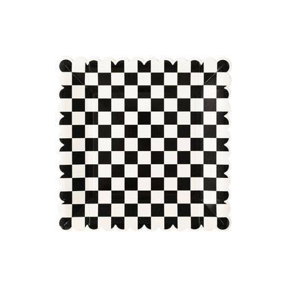 Party More Checkered Disposable Paper Plate
