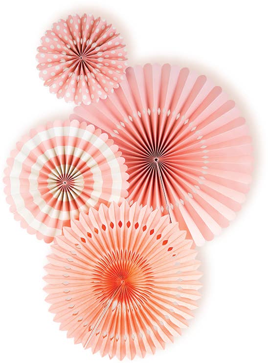 Party Fans-Coral