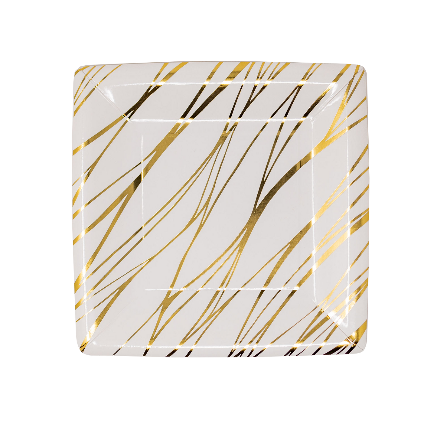Gold Striped Dessert Plates
