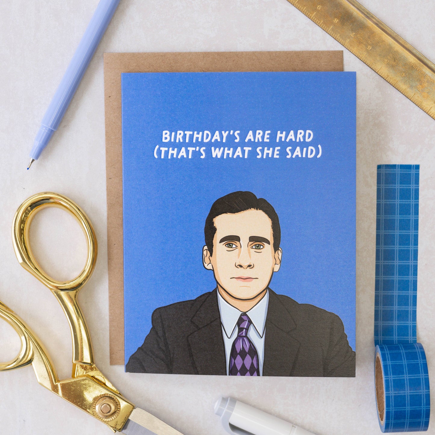 Michael Birthday's Are Hard -  Birthday Card