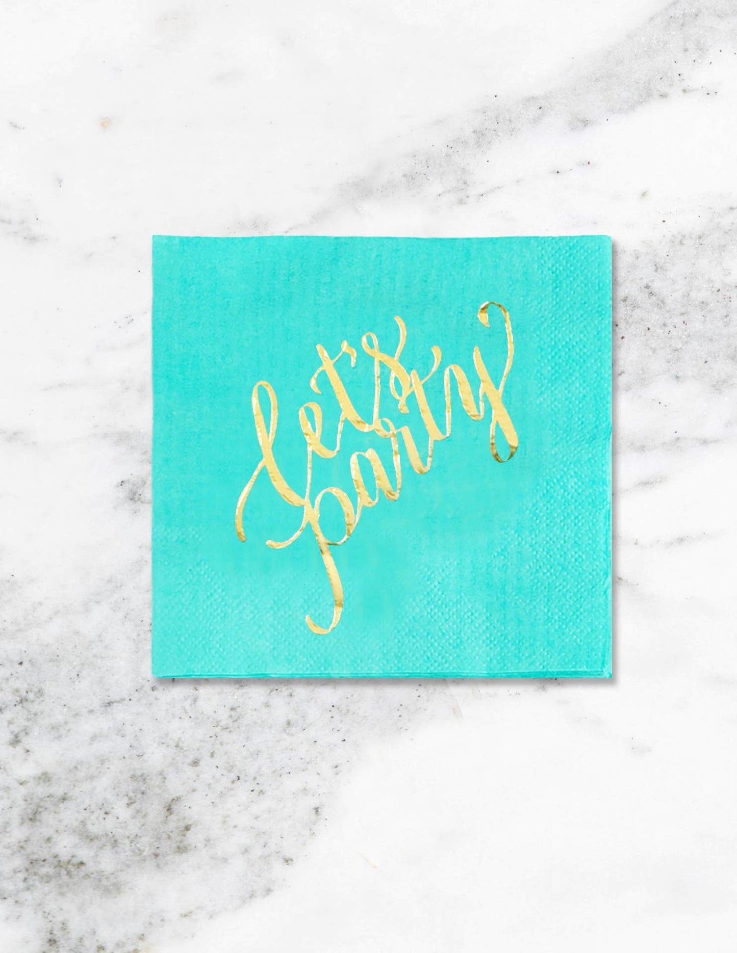 Let's Party Napkins- Mint