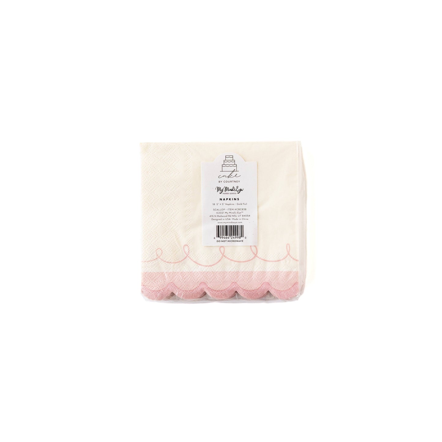 Scalloped Cocktail Paper Napkin