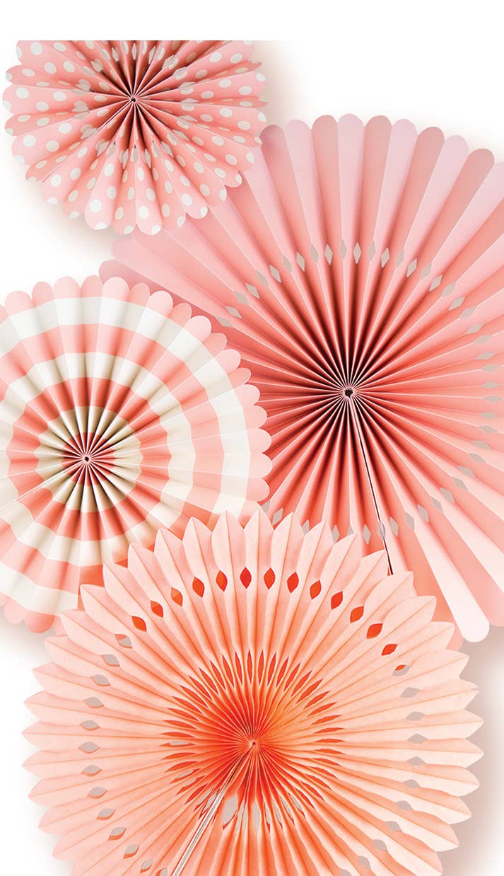 Party Fans-Coral