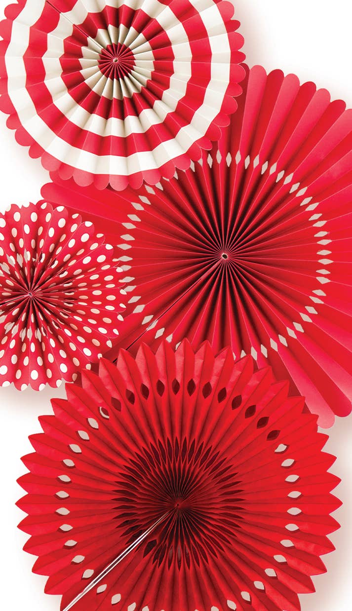 Party Fans-Red