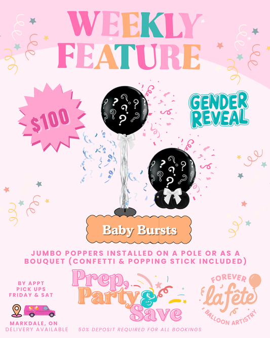 Gender Reveal Poppers (Weekly Feature)