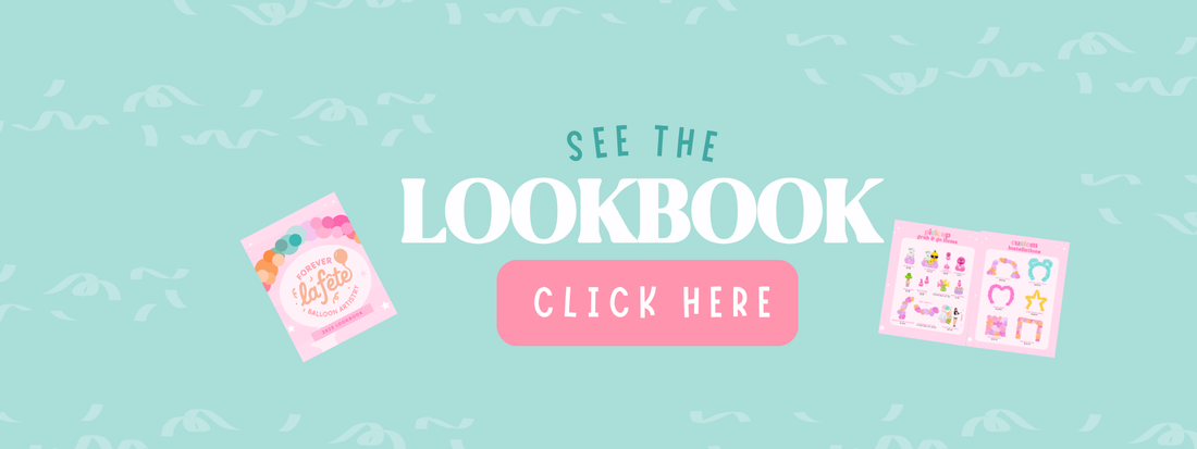 Call to action with 'See the Lookbook' text and pink buttons on a light blue background