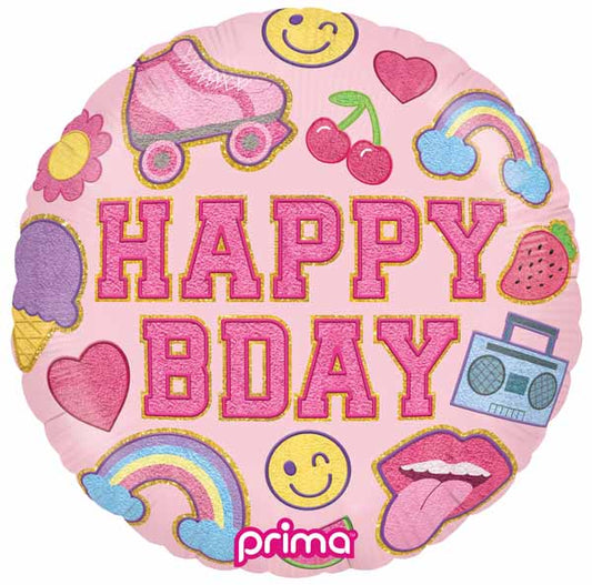 Cute Pink Happy Birthday  (18")