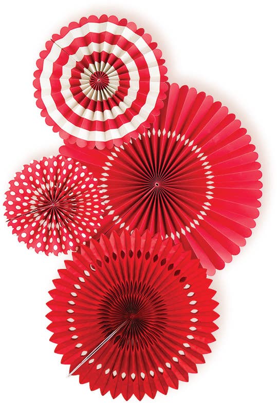 Party Fans-Red