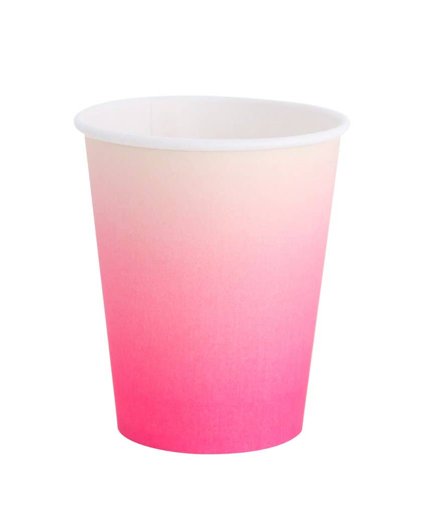 8oz Cup: Neon Rose Ombre