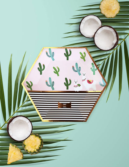 Llama Party Plates