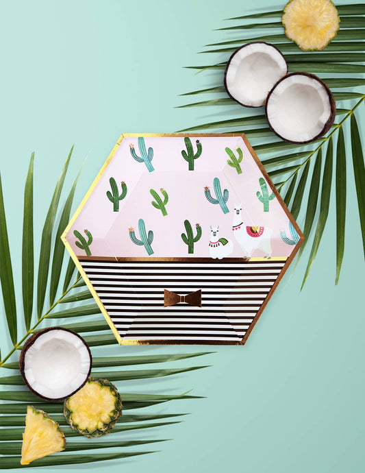 Llama Party Plates