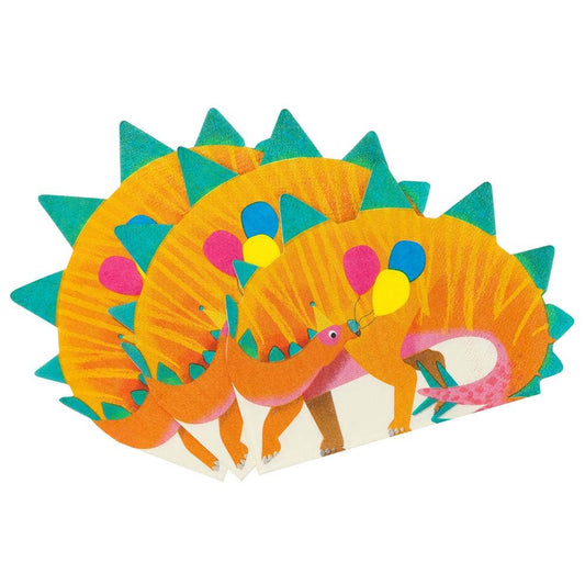 Party Dinosaur Shaped Napkins