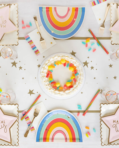 Magical Rainbow Plates