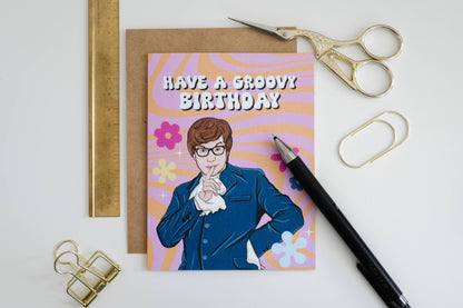 Groovy Birthday- Birthday Card