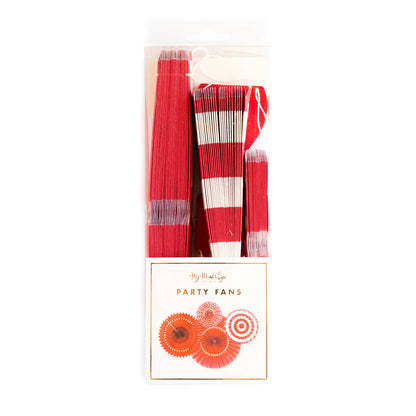 Party Fans-Red