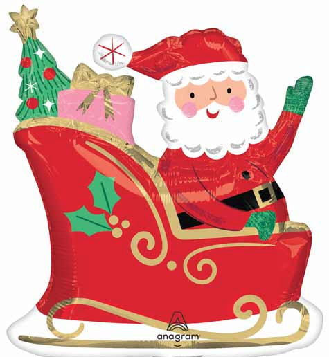 Santa Sleigh (27")