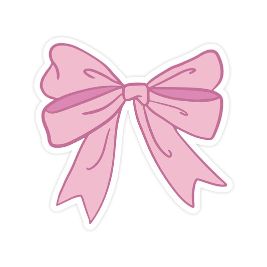 Pink Coquette Double Bow - Sticker