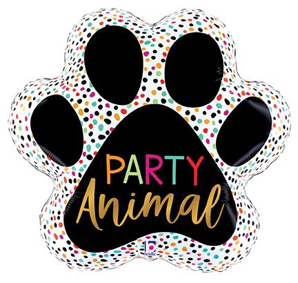 Party Animal Paw Print (24")