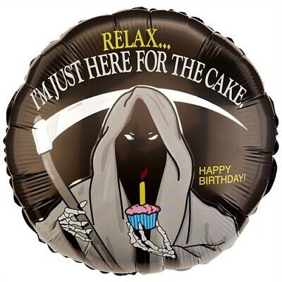 Grim Reaper Here for the cake Balloon (18")